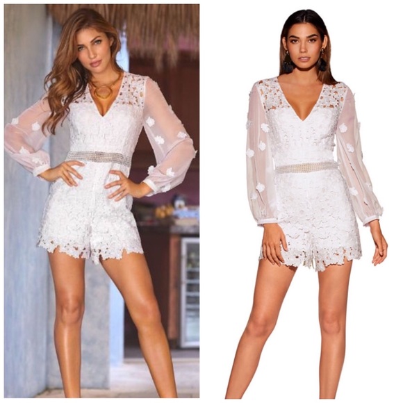 Boston Proper Pants - New Boston Proper Daisy Lace Romper